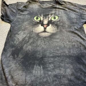The Mountain 2007 Kitten Black Tie Dye T-Shirt/ Sz XL
